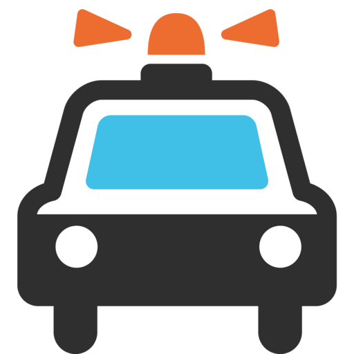 🚔 Voiture De Police De Face Emoji Copier & Coller Signification