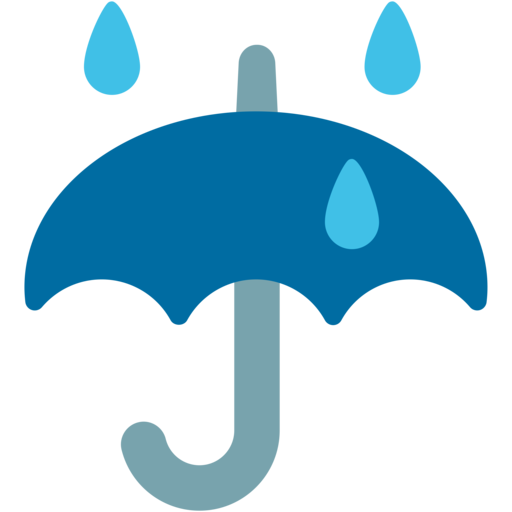 ☔ Regenschirm im RegenEmoji Kopieren & Einfügen Bedeutung & Bilder