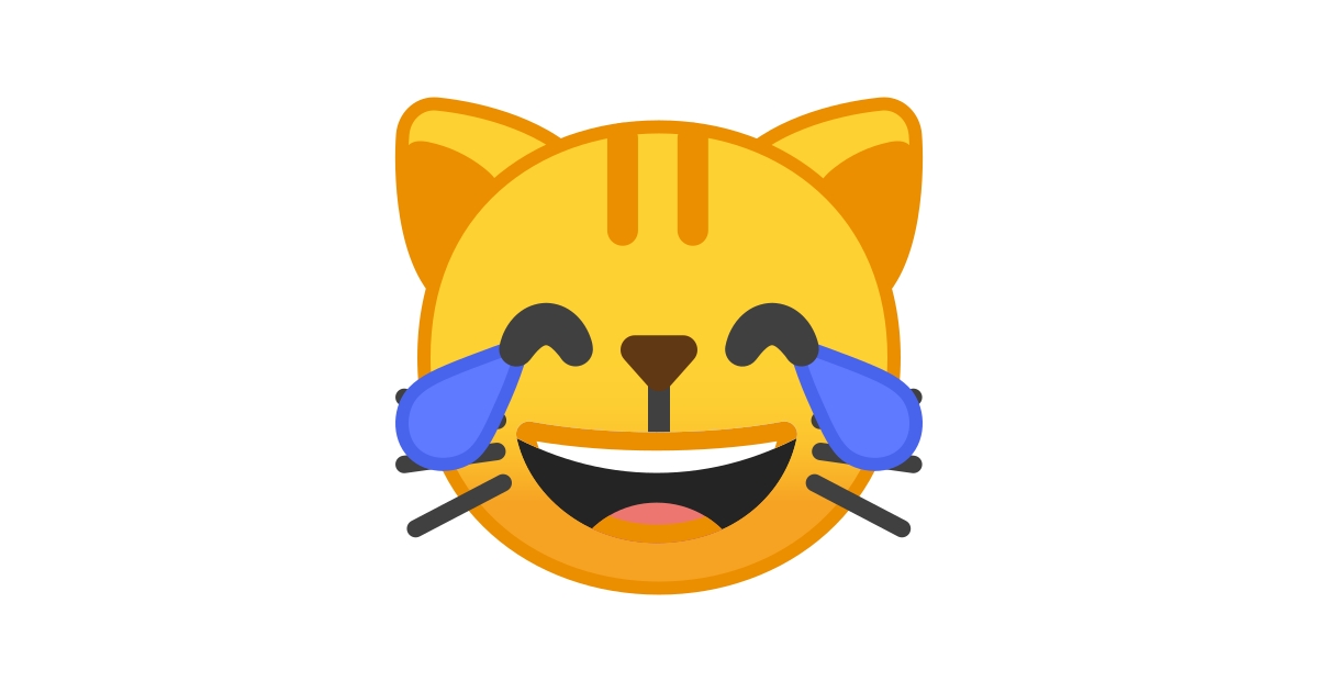 Gato Llorando De Risa Emoji