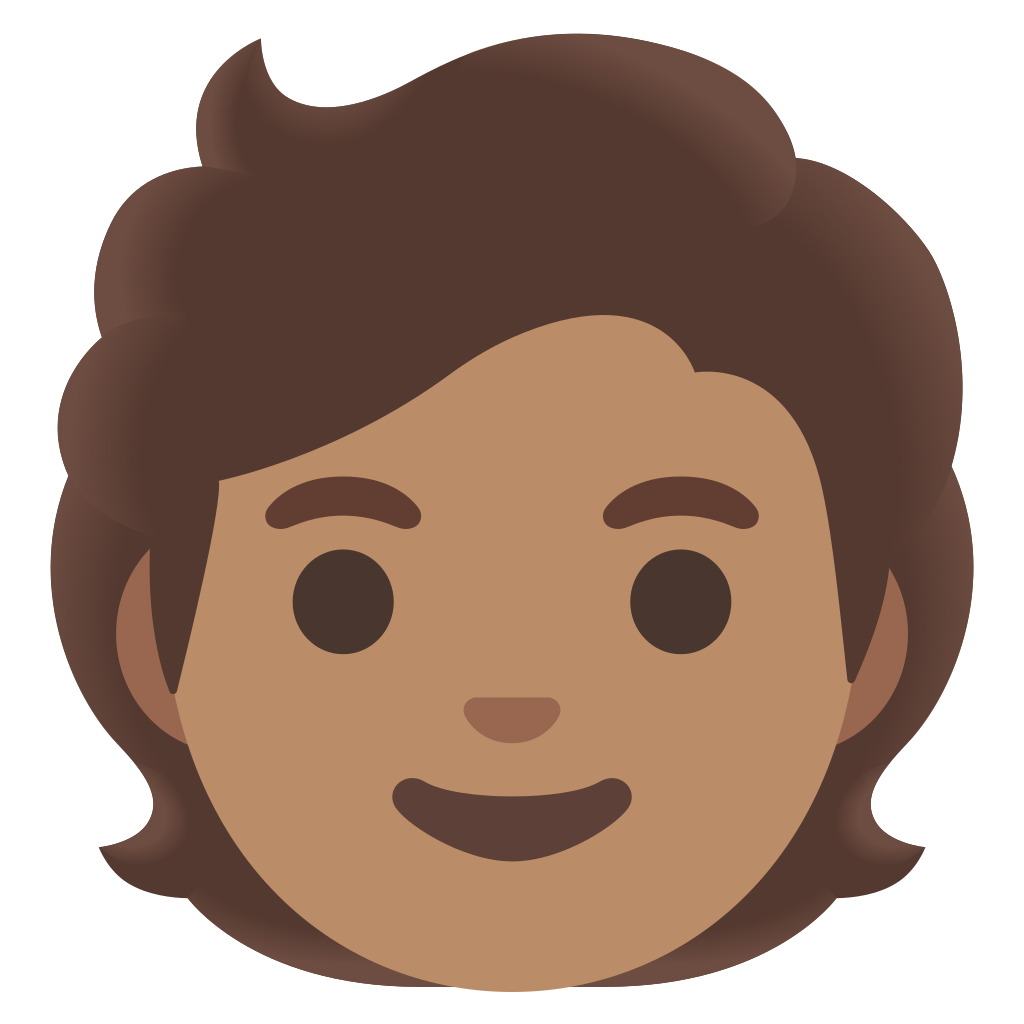 Persona Adulta Tono De Piel Medio Emoji