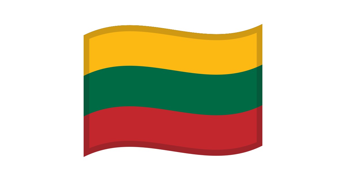 Flag Lithuania Emoji LT Flag Emoji