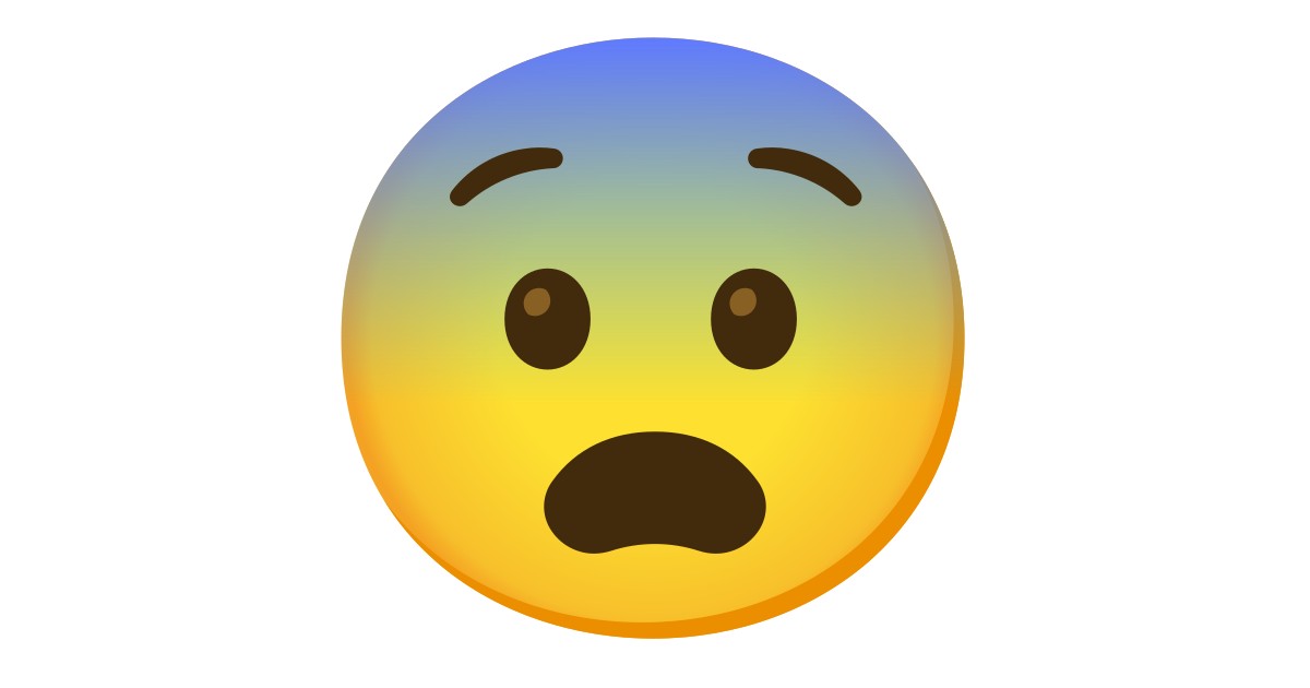 Fearful Face Emoji Fearful Emoji