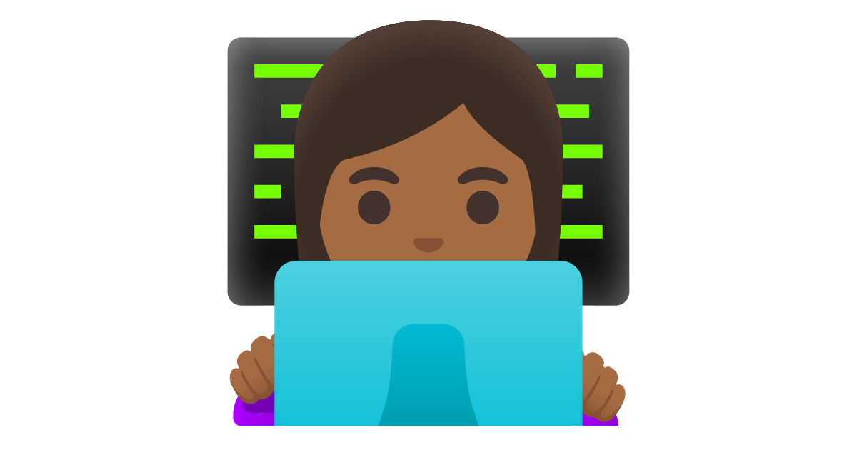 Woman Technologist Medium Dark Skin Tone Emoji