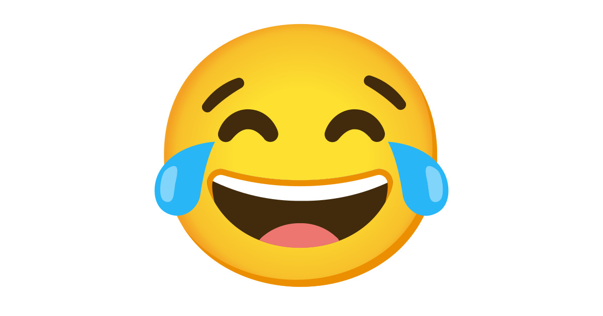 Faccina Con Lacrime Di Gioia Emoji