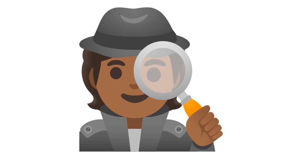 Detective Medium Dark Skin Tone Emoji