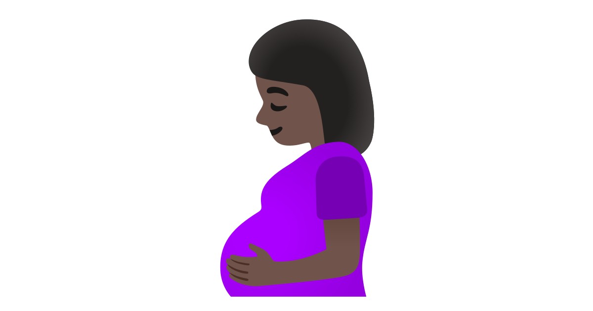 Pregnant Woman Dark Skin Tone Emoji In Languages