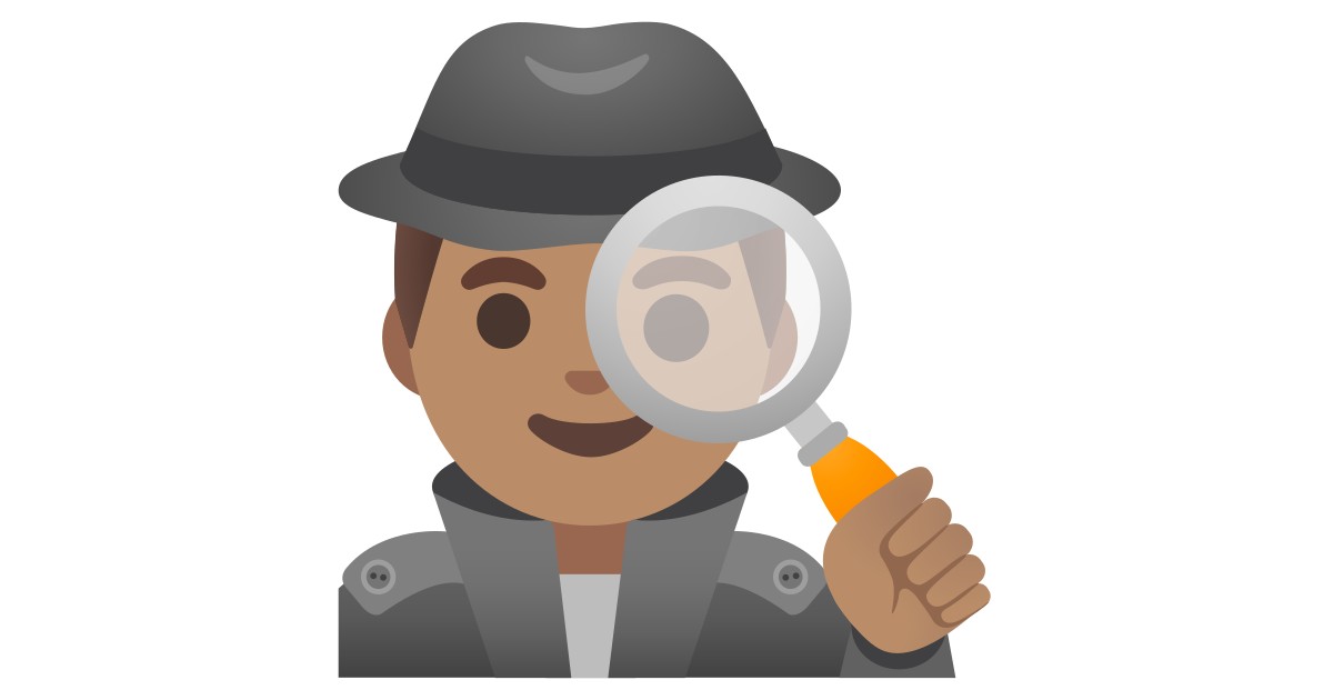 Man Detective Medium Skin Tone Emoji