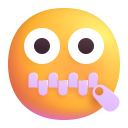 Cara Con La Boca Cerrada Con Cremallera Emoji