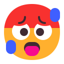 Rosto Fervendo De Calor Emoji