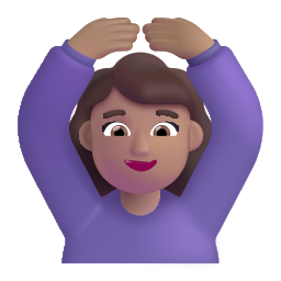 Mujer Haciendo El Gesto De De Acuerdo Tono De Piel Medio Emoji