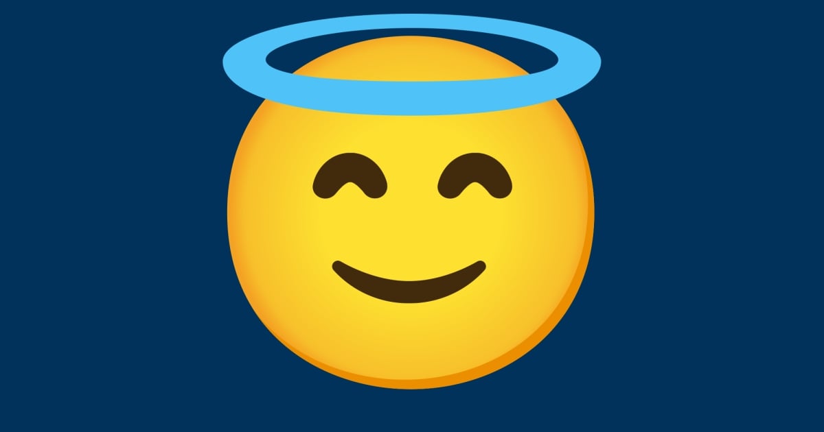 Faccina Sorridente Con Aureola Emoji