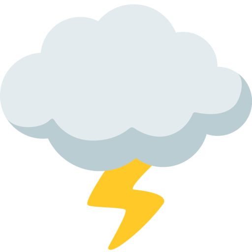 🌩 Nuage éclair Emoji | Copier & Coller | Signification & Images