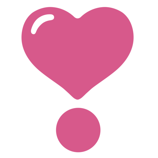 Exclamação De Coração Emoji | Copiar & Colar | Significado & Imagens