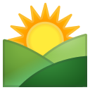 Android Pie; U+1F304; Emoji