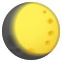 Android Pie; U+1F314; Emoji