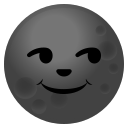 Android Pie; U+1F31A; Emoji
