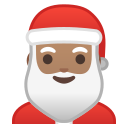 Android Pie; U+1F385 U+1F3FD; Emoji