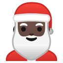 Android Pie; U+1F385 U+1F3FF; Emoji