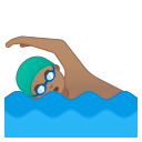 Android Pie; U+1F3CA U+1F3FD U+200D U+2642 U+FE0F; Emoji