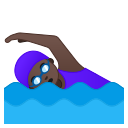 Android Pie; U+1F3CA U+1F3FF U+200D U+2640 U+FE0F; Emoji