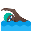 Android Pie; U+1F3CA U+1F3FF U+200D U+2642 U+FE0F; Emoji