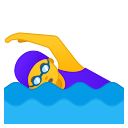 Android Pie; U+1F3CA U+200D U+2640 U+FE0F; Emoji