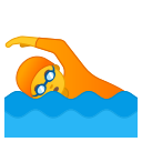 Android Pie; U+1F3CA; Emoji