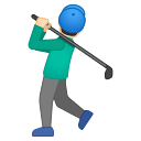 Android Pie; U+1F3CC U+1F3FB U+200D U+2642 U+FE0F; Emoji