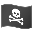 Android Pie; U+1F3F4 U+200D U+2620 U+FE0F; Emoji