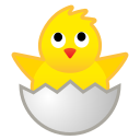 Android Pie; U+1F423; Emoji