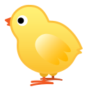 Android Pie; U+1F424; Emoji