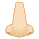 Android Pie; U+1F443 U+1F3FB; Emoji