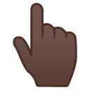 Android Pie; U+1F446 U+1F3FF; Emoji