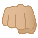 Android Pie; U+1F44A U+1F3FC; Emoji