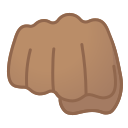 Android Pie; U+1F44A U+1F3FD; Emoji