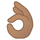 Android Pie; U+1F44C U+1F3FD; Emoji