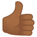 Android Pie; U+1F44D U+1F3FE; Emoji
