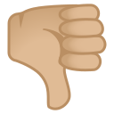 Android Pie; U+1F44E U+1F3FC; Emoji