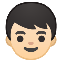 Android Pie; U+1F466 U+1F3FB; Emoji