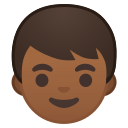 Android Pie; U+1F466 U+1F3FE; Emoji