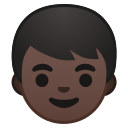 Android Pie; U+1F466 U+1F3FF; Emoji