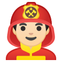 Android Pie; U+1F468 U+1F3FB U+200D U+1F692; Emoji