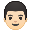 Android Pie; U+1F468 U+1F3FB; Emoji