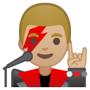 Android Pie; U+1F468 U+1F3FC U+200D U+1F3A4; Emoji