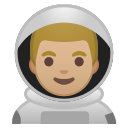 Android Pie; U+1F468 U+1F3FC U+200D U+1F680; Emoji