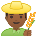 Android Pie; U+1F468 U+1F3FE U+200D U+1F33E; Emoji