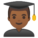 Android Pie; U+1F468 U+1F3FE U+200D U+1F393; Emoji