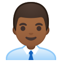Android Pie; U+1F468 U+1F3FE U+200D U+1F4BC; Emoji