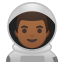 Android Pie; U+1F468 U+1F3FE U+200D U+1F680; Emoji