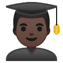 Android Pie; U+1F468 U+1F3FF U+200D U+1F393; Emoji